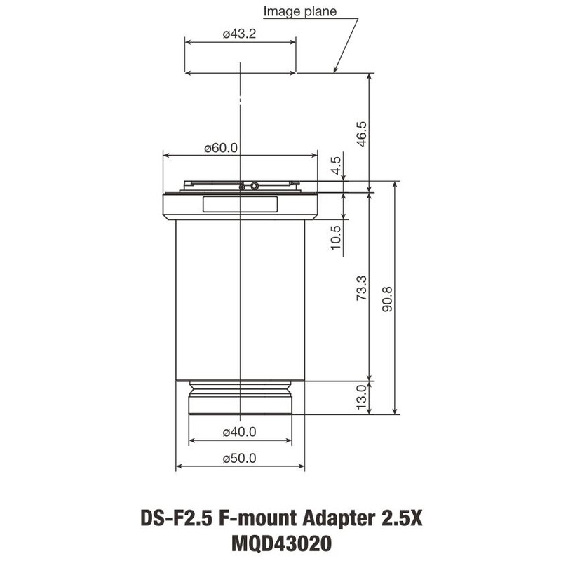 Nikon Camera adaptor DS-F2.5 F-Mount Adapter 2.5x DS Serie