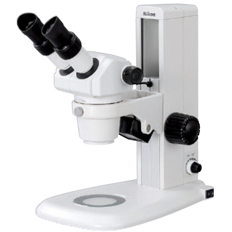 Nikon Stereo zoom microscope SMZ445, bino, 0.8x-3.5x, 45°, FN21, W.D.100mm, Auf- u. Durchlicht, LED