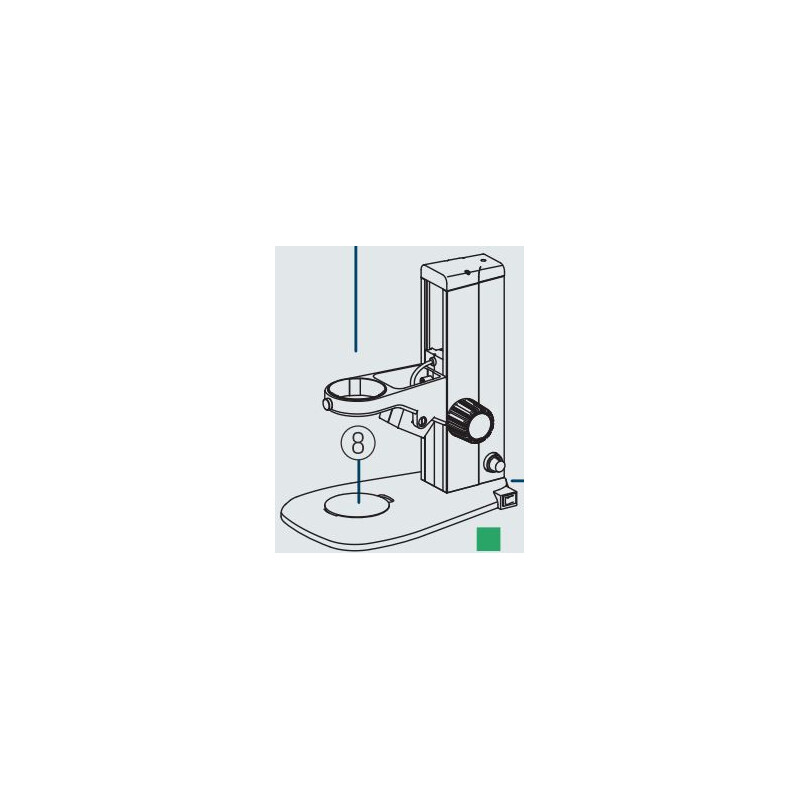 Nikon Stereo zoom microscoop SMZ445, bino, 0.8x-3.5x, 45°, FN21, W.D.100mm, Auf- u. Durchlicht, LED