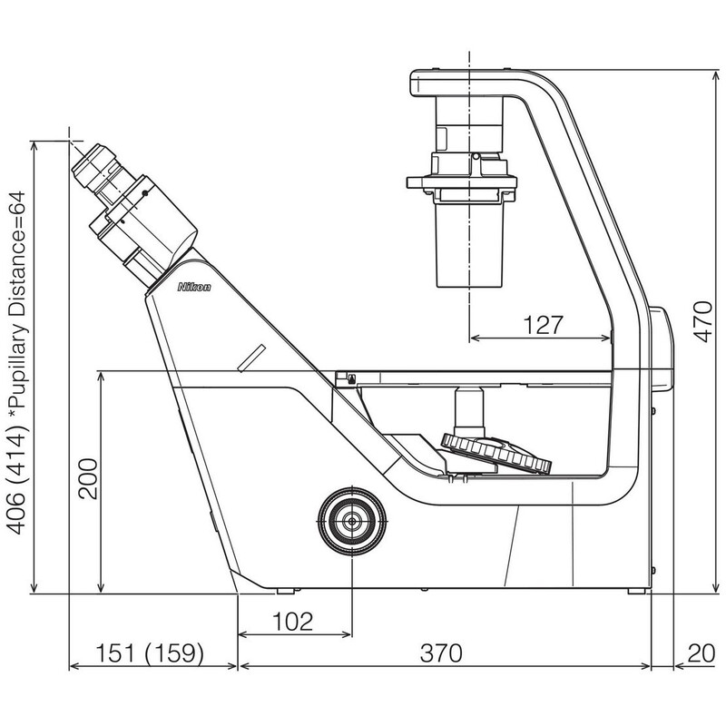 Microscope inversé Nikon Mikroskop ECLIPSE TS2, invers, trino, PH, w/o objectives