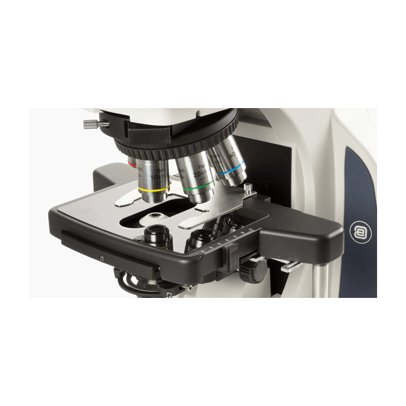 Euromex Microscope Delphi-X, DX.2158-APLi, trino, 40x - 1000x, Plan semi-apochromatic, with ergonomic head and 100W halogen illuminator. head and 100W Halogen illumination