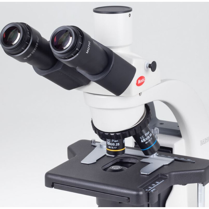 Microscope Motic BA210E bino, infinity, EC- plan, achro, 40x-1000x Hal