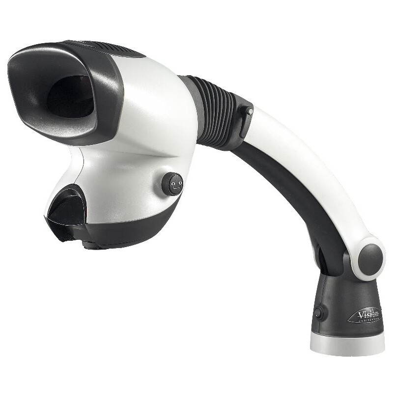 Vision Engineering Microscopio stereo zoom MANTIS Elite Universal, ME-Uni, Kopf,  Auflicht, LED, Universalstativ, mit 2 -fach Revolver, 2-20x, o. Objektive