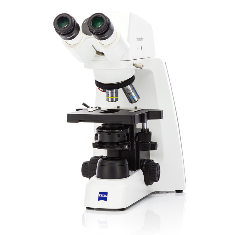 ZEISS Microscope PrimoStar 3, Fix-K, Bi, Cam, SF20, 4 Pos., ABBE 0.9,40x-400x