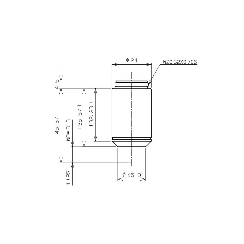 Evident Olympus Obiettivo Objective CACHN10x IPC/0.25 (CACHN10XIPC-1-7)