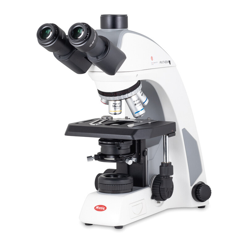 Microscope Motic Panthera C2, Trinokular (Ohne 100X), infinity, plan, achro, 40x-400x, Halogen/LED