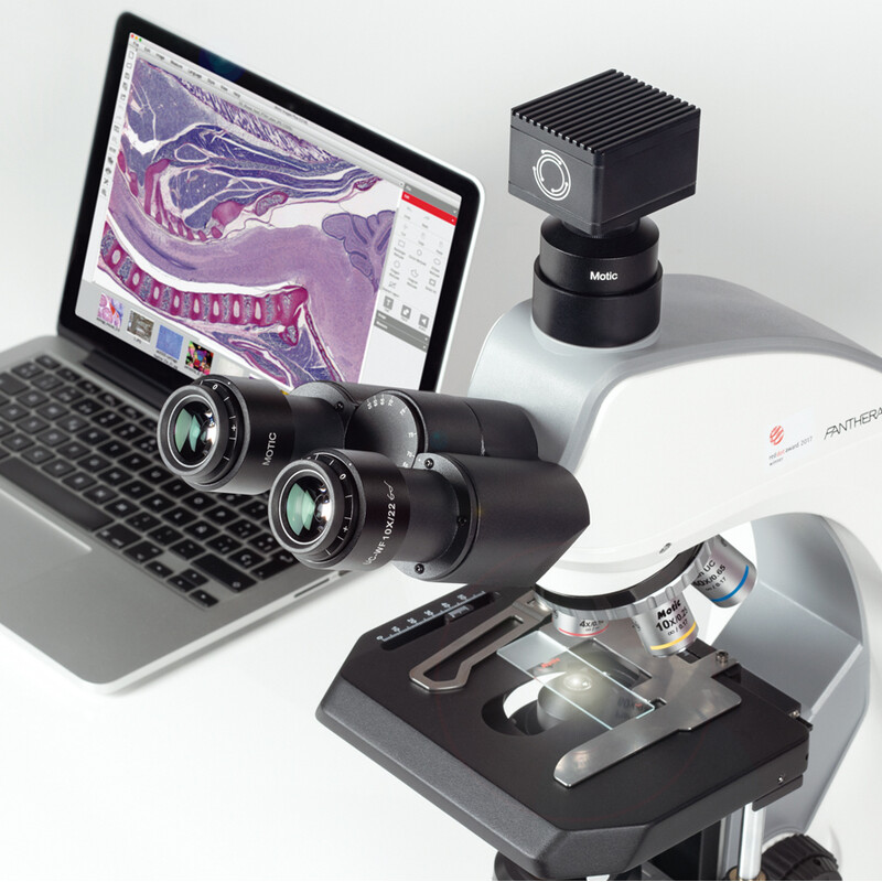 Motic Microscope Panthera C2, Trinocular (without 100X), infinity, plan, achro, 40x-400x, Halogen/LED