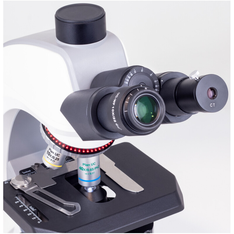 Motic microscope Panthera C2, phase package, trino, infinity, plan, achro, 40x-400x, Halogen/LED