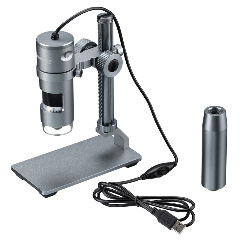 Bresser USB digital microscope DST-1028, screen, 10x-280x, AL LED 5.1MP