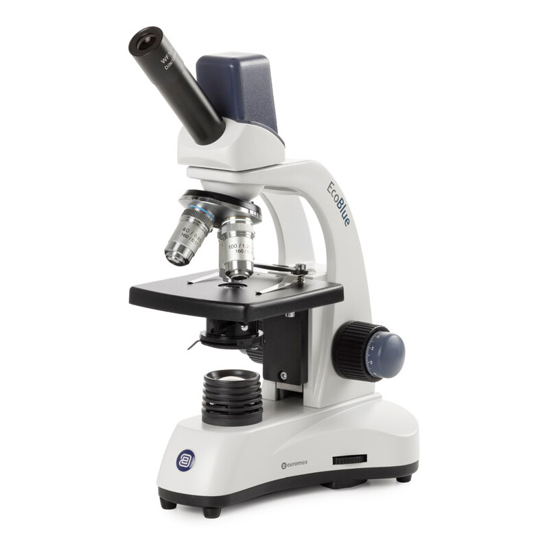 Euromex microscope EcoBlue EC.1105, mono, digital, 5MP, achro. 40x, 100x, 400x 1000x, LED