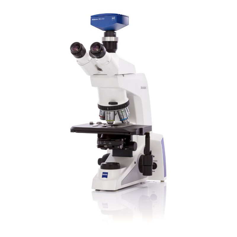 Microscope ZEISS , Axiolab 5, trino, infinity, plan, 10x, 63x, 10x/22, Dl, LED, 10W, inkl Kameraadapter, Axiocam