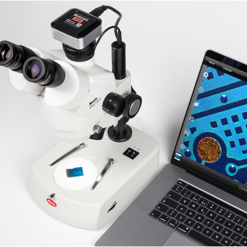 Motic Stereo Zoom Microscope SMZ-160-TLED, LED, 0.75x-4.5x