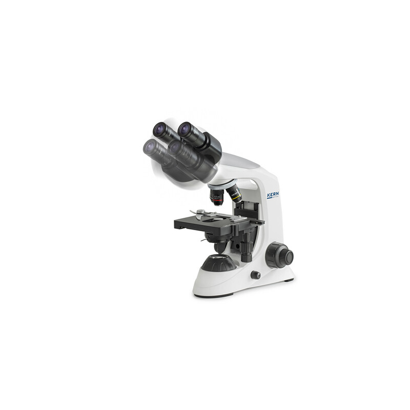 Kern Microscope Mikroskop Bino Achromat 4/10/40/100, HWF10x18, 3W LED, OBE 132