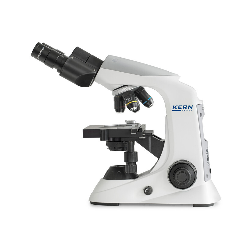 Kern Microscope Mikroskop Bino Achromat 4/10/40/100, HWF10x18, 3W LED, OBE 132