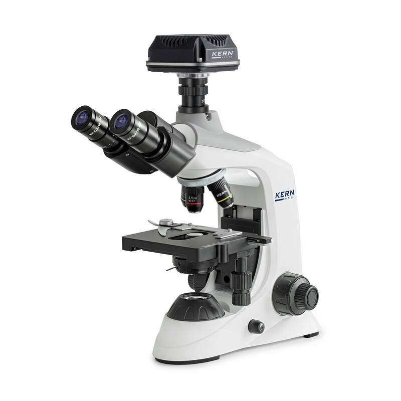Kern Microscopio Digitalmikroskop-Set, OBE 124C832, HF, digital, 1,25 Abbe-Kondensor, fix, USB 3.0, 40-400x, Dl, 3W LED, DIN, 5,1 MP