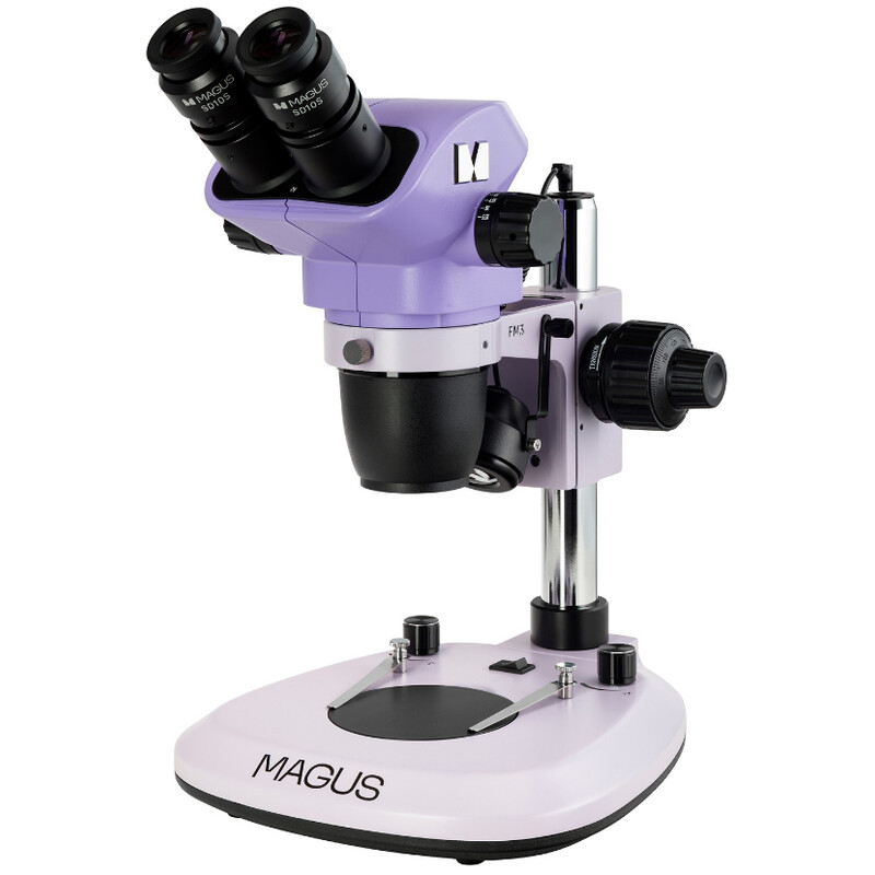 Microscope stéréoscopique 8B 6.5x-55x bino Greenough 3W LED