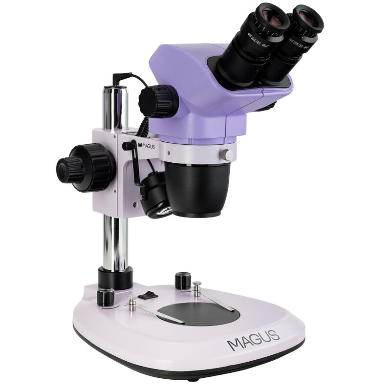 Stereo microscope 8B 6.5x-55x bino Greenough 3W LED