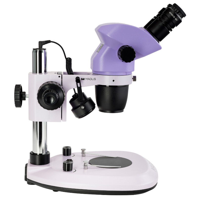 Stereo microscope 8B 6.5x-55x bino Greenough 3W LED