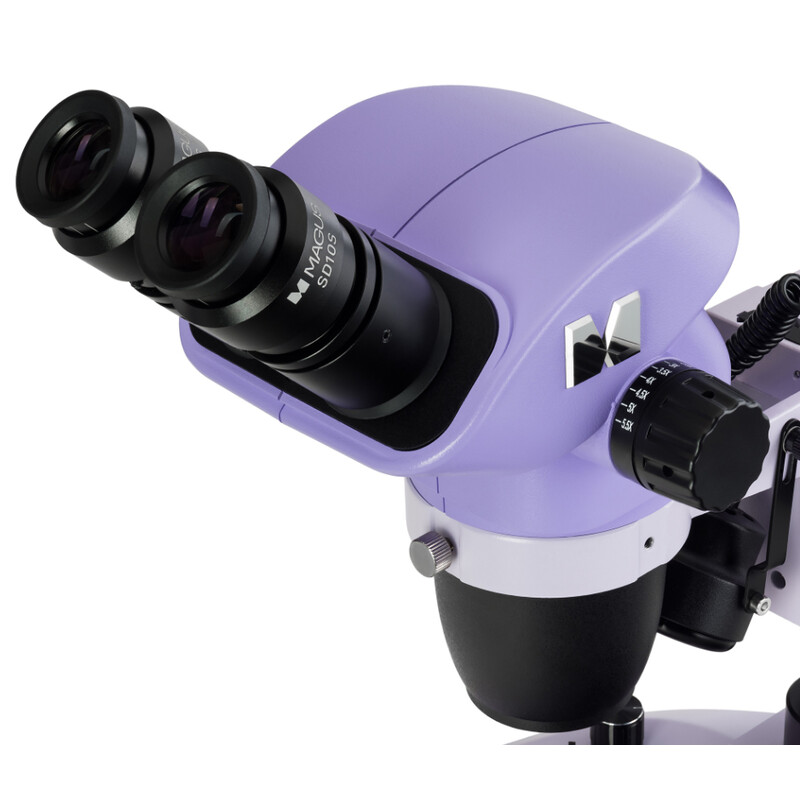 Stereo microscope 8B 6.5x-55x bino Greenough 3W LED