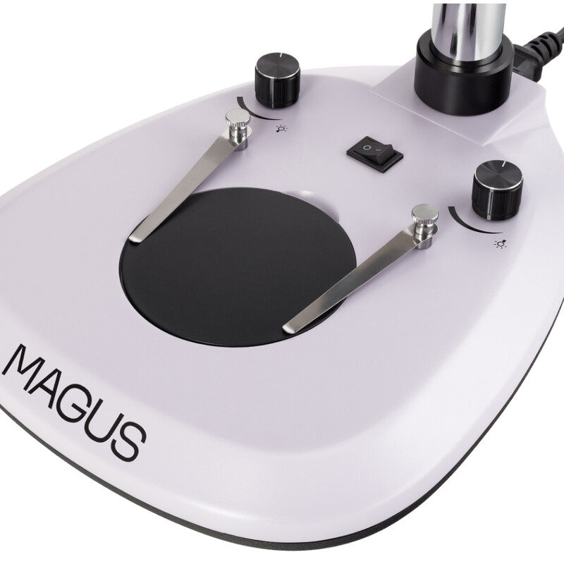 MAGUS Microscopio estereo 8T 6.5x-55x trino Greenough 3W LED