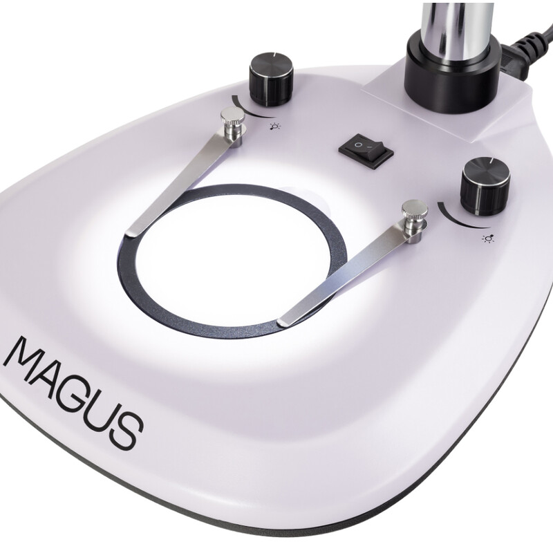 MAGUS Microscopio stereo 8T 6.5x-55x trino Greenough 3W LED